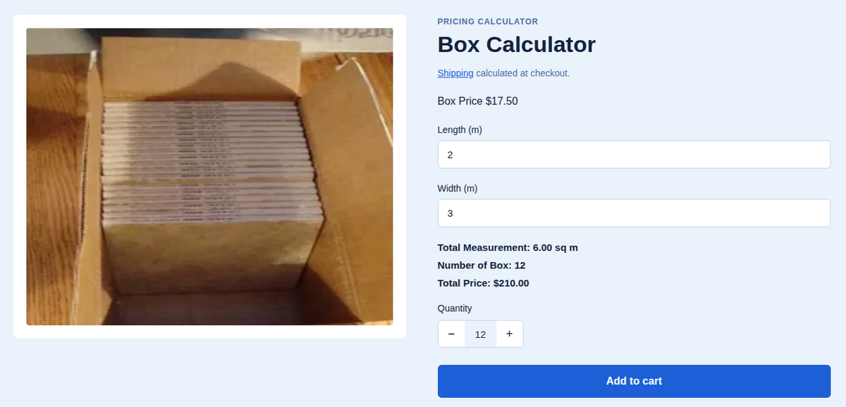 Box Calculator